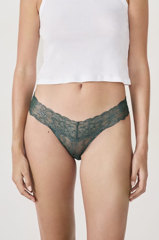 Tanga aus irisierter Spitze;${refinementColor}