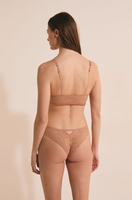 Sujetador tipo bralette de encaje;${refinementColor}