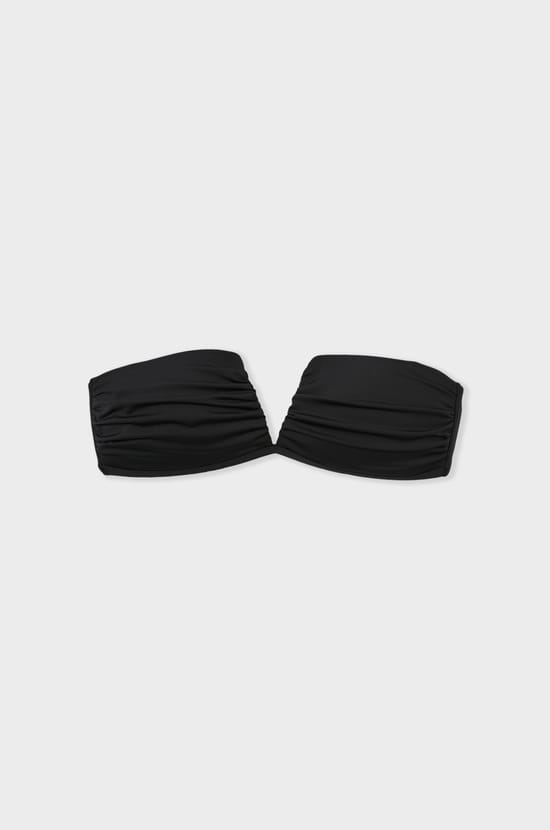 Strapless lightly lined bra with removable straps bikini top;${refinementColor}