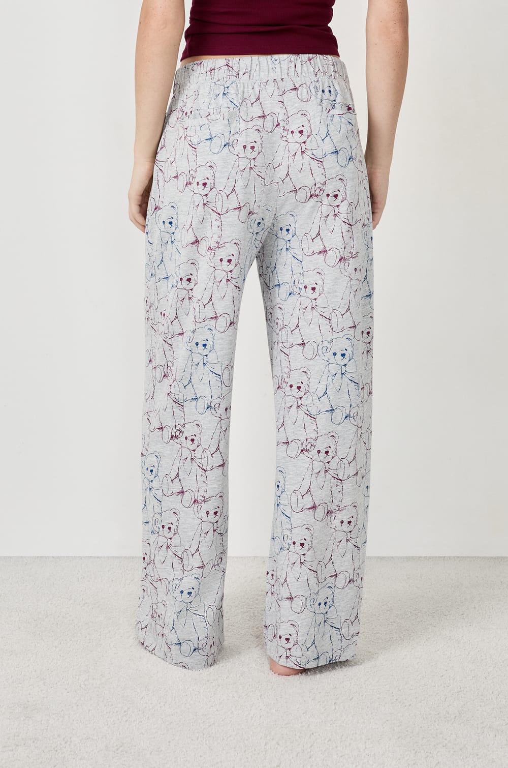 Pantalon de pyjama avec imprim&eacute;s;${refinementColor}