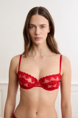 Soutien-gorge N.9 - Balconnet &agrave; broderie c&oelig;urs;${refinementColor}