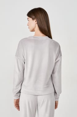 Sudadera de pijama de terciopelo;${refinementColor}