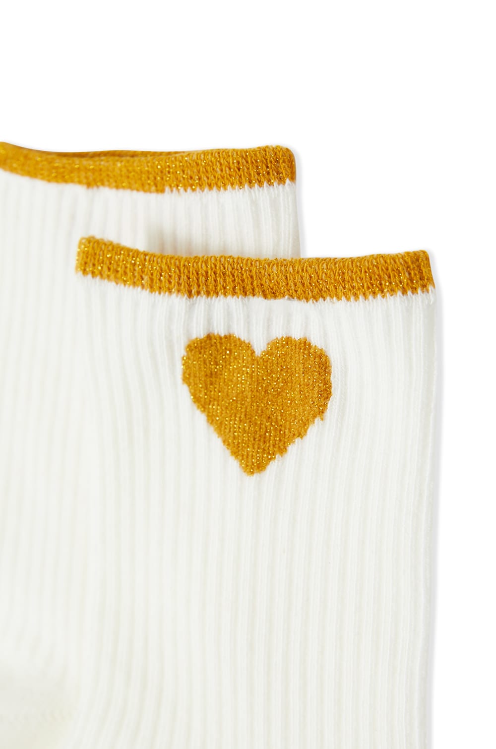 Chaussettes c&ocirc;tel&eacute;es avec coton &agrave; motif c&oelig;ur;${refinementColor}