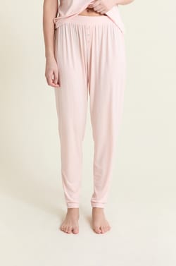 Pantal&oacute;n de pijama liso de modal;${refinementColor}