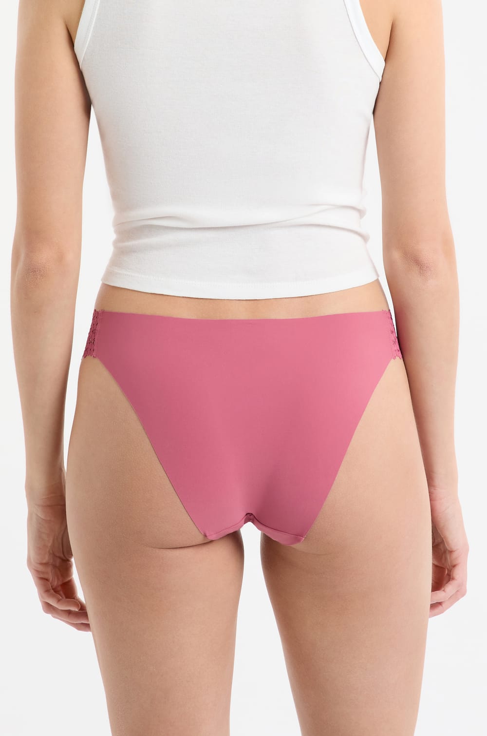 Microfibre and Lace Briefs;${refinementColor}