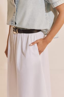 Jupe longue en coton;${refinementColor}