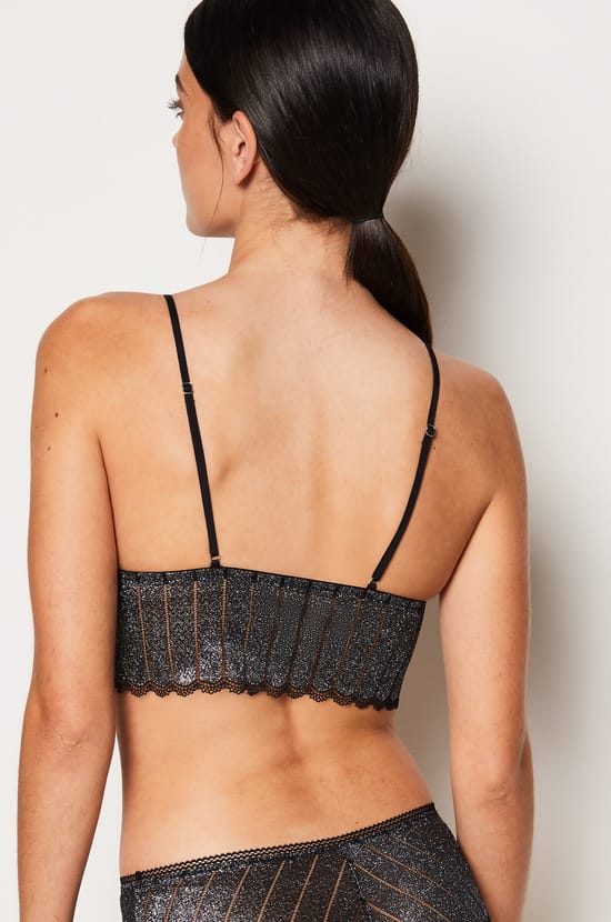 Iridescent Wireless Triangle Bra;${refinementColor}