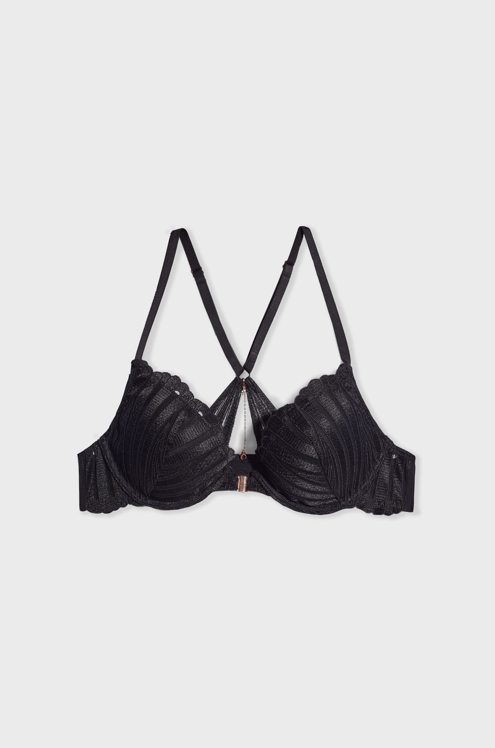Bra N.2 - The Plunge Push-up with Jewellery Details;${refinementColor}