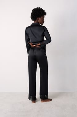 Satin Pyjama Bottoms;${refinementColor}