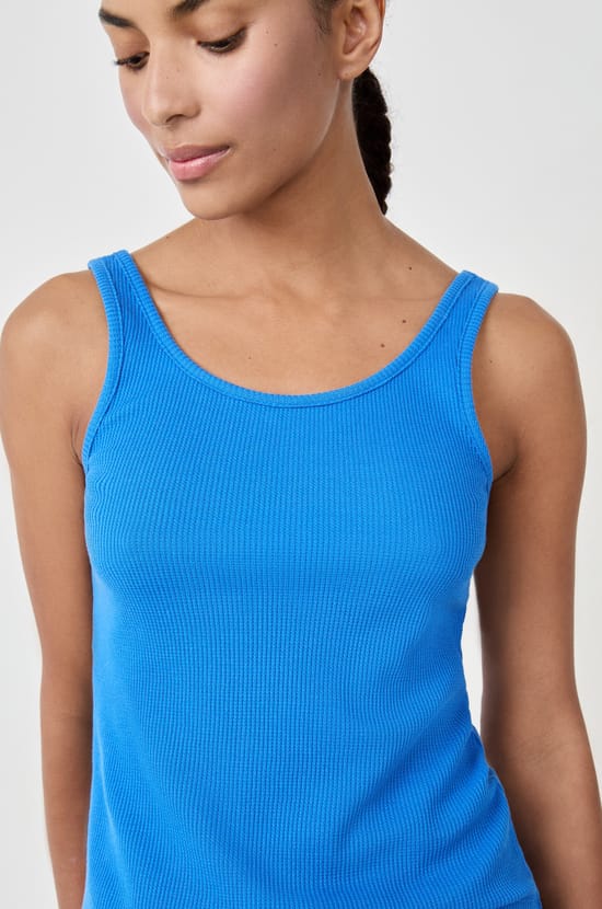 Top de tirantes de algodón;${refinementColor}