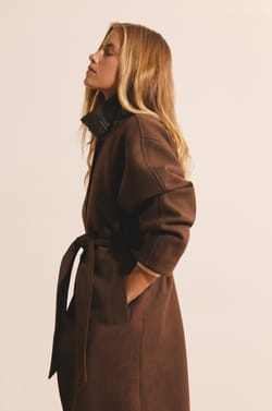 Manteau long avec laine;${refinementColor}