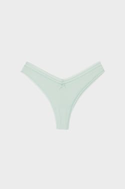 V-shape microfibre tanga;${refinementColor}