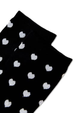 Chaussettes avec coton &agrave; motifs coeurs;${refinementColor}