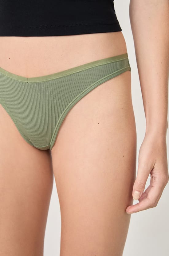 3er-Pack Tangas aus Baumwolle;${refinementColor}