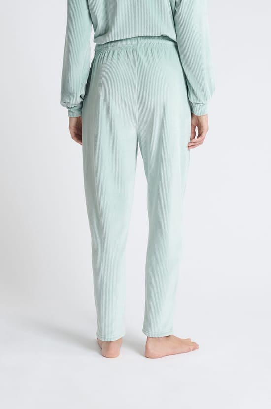 Pantalon de pyjama en velours;${refinementColor}