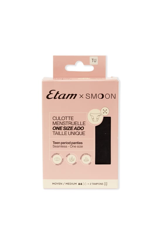 Culotte menstruelle ado one size  &ndash; Flux moyen;${refinementColor}