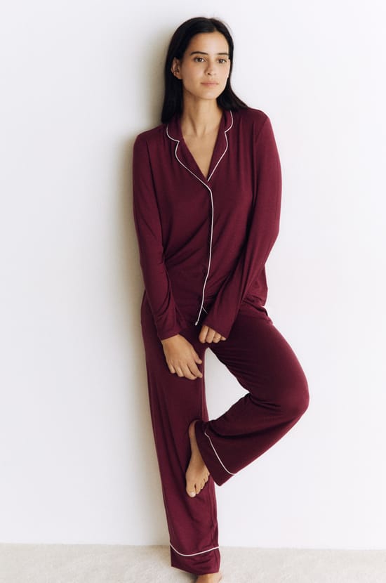 2-delige pyjamaset met lange mouwen;${refinementColor}