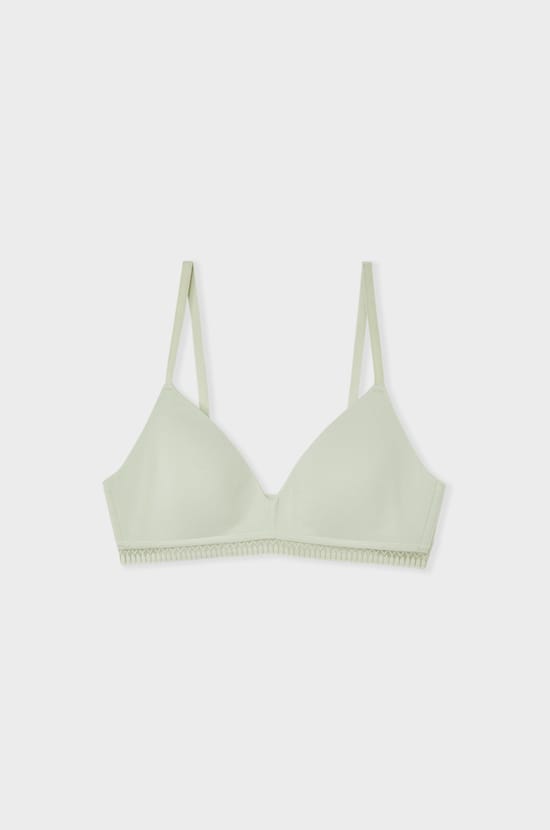 Wireless Lightly Lined Cotton Bra;${refinementColor}