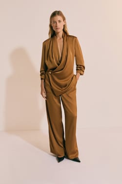 Double-Breasted Long-Sleeved Jacket;${refinementColor}