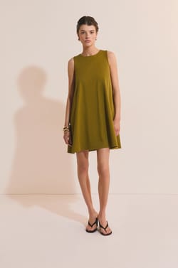 Robe courte en coton;${refinementColor}