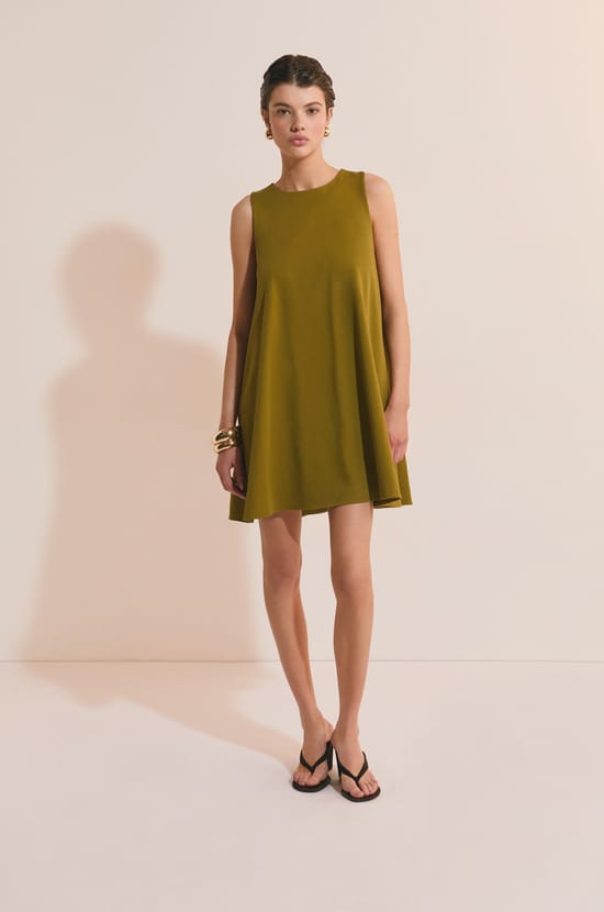 Robe courte en coton;${refinementColor}