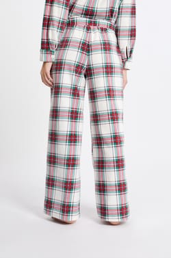 Checkered Pyjama Trousers;${refinementColor}