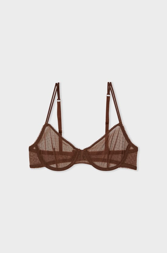 Classic Tulle Bra;${refinementColor}