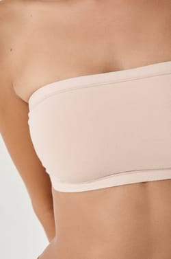 Wireless Strapless Bra in Stretchy Organic Cotton;${refinementColor}