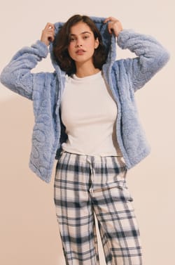 Ensemble de pyjama 3 pi&egrave;ces &agrave; carreaux;${refinementColor}