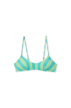 Haut de maillot de bain brassi&egrave;re ray&eacute;;${refinementColor}