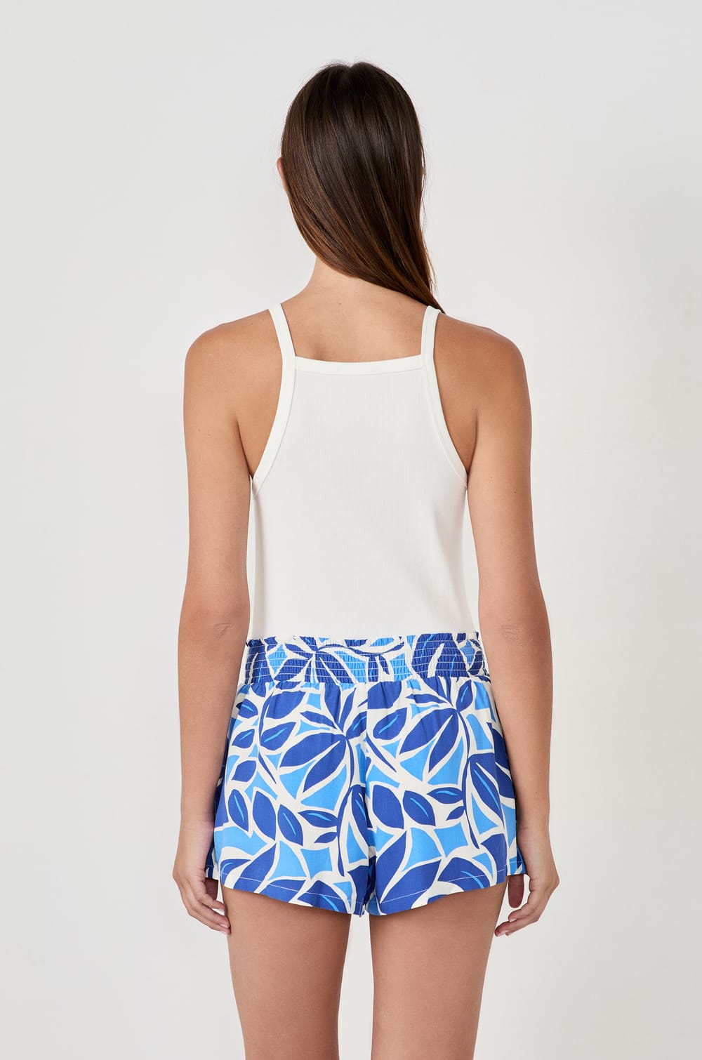 Printed Pajama Shorts;${refinementColor}