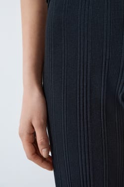 Pantalon de pyjama en maille côtelée Richelieu ;${refinementColor}