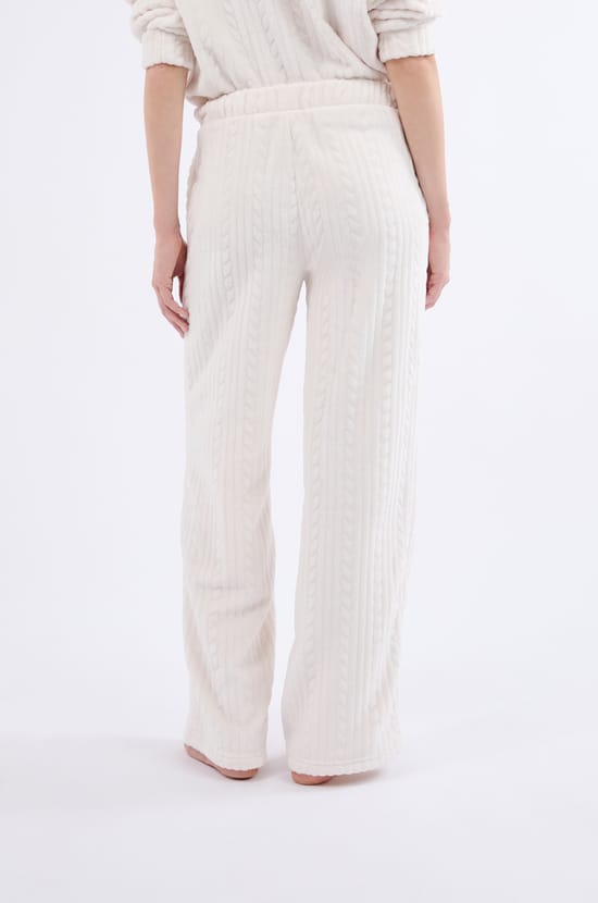Pantalon de pyjama effet velours;${refinementColor}