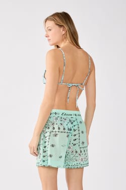 Short imprimé en coton;${refinementColor}