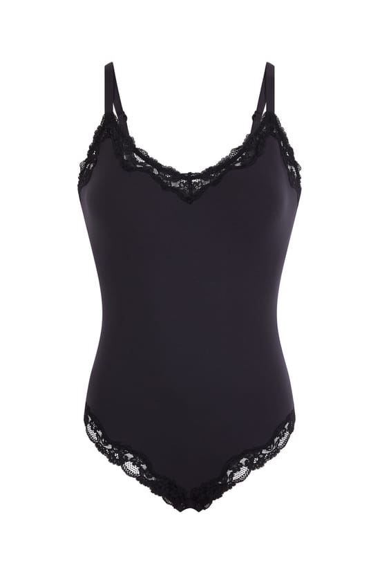 Body en microfibre et dentelle;${refinementColor}