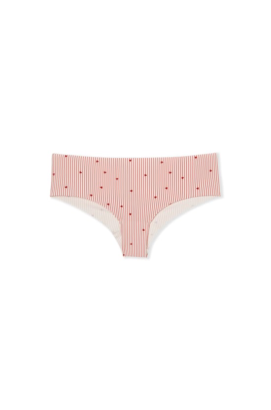 Hipster en microfibre &agrave; motif coeurs;${refinementColor}