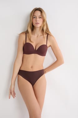 Tanga high leg en microfibre;${refinementColor}