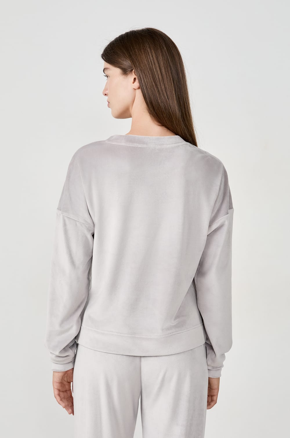 Sudadera de pijama de terciopelo;${refinementColor}