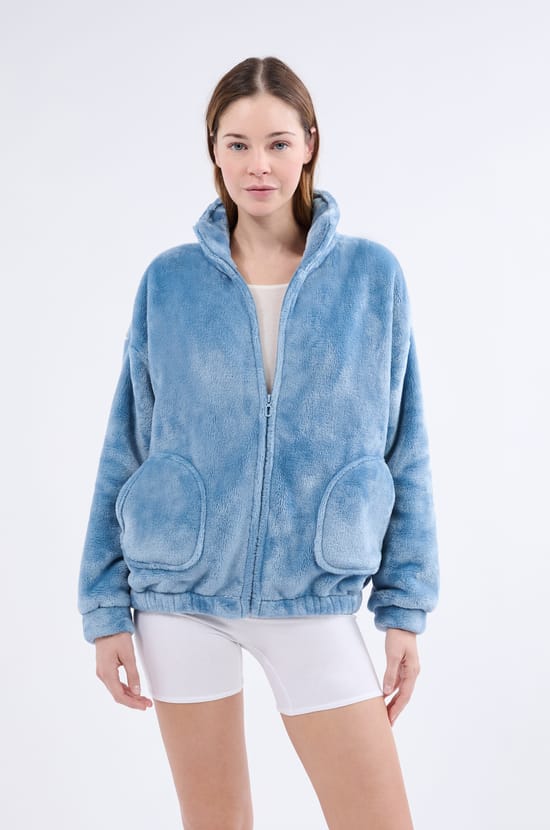 Veste de pyjama à manches longues;${refinementColor}