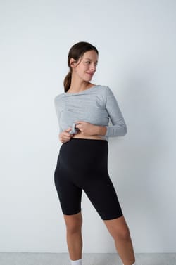Cycliste de maternité en coton biologique;${refinementColor}