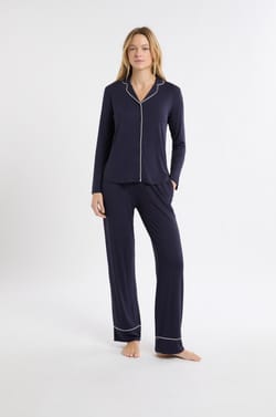 2-teiliges Pyjama-Set mit langen Ärmeln;${refinementColor}