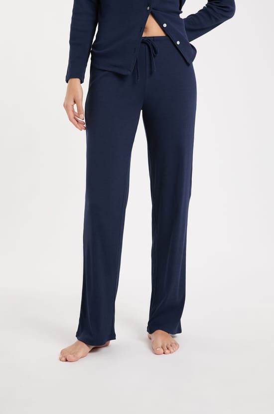 Pyjama Trousers with Cotton;${refinementColor}