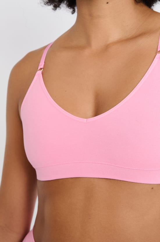 Podprsenka braletka bez švů s bavlnou;${refinementColor}