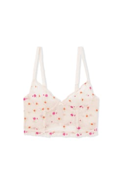 Bustier Bra with Embroidery;${refinementColor}