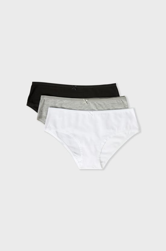 Pack of 3 Organic Cotton Boyshorts;${refinementColor}