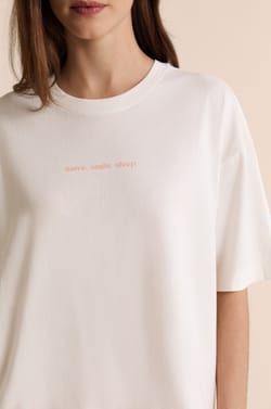 Camiseta de pijama de manga corta de algod&oacute;n;${refinementColor}