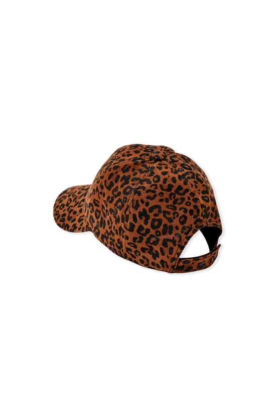 Casquette &agrave; motifs l&eacute;opard en coton;${refinementColor}