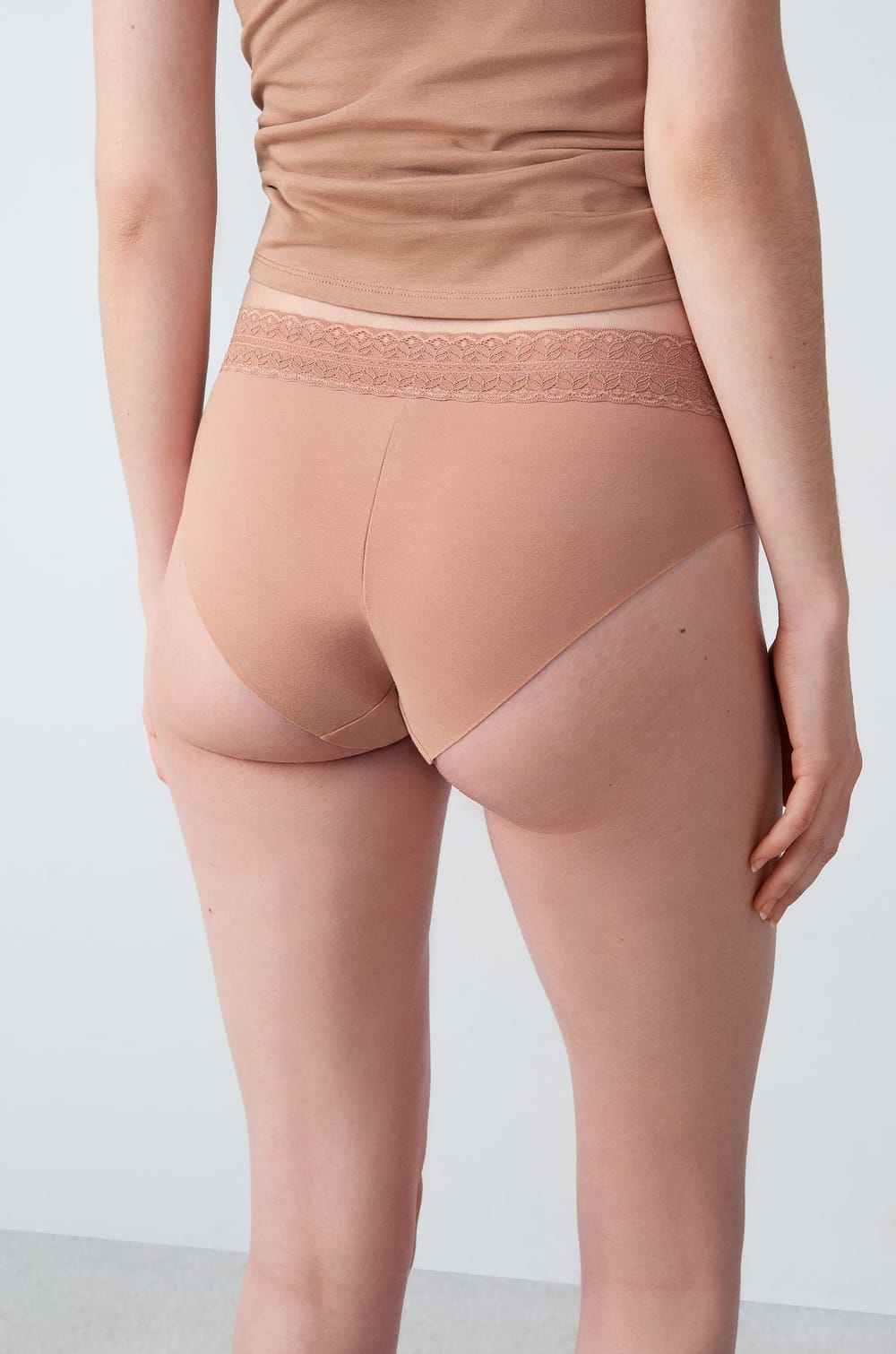 Panty tipo boxer de algodón sin costuras;${refinementColor}