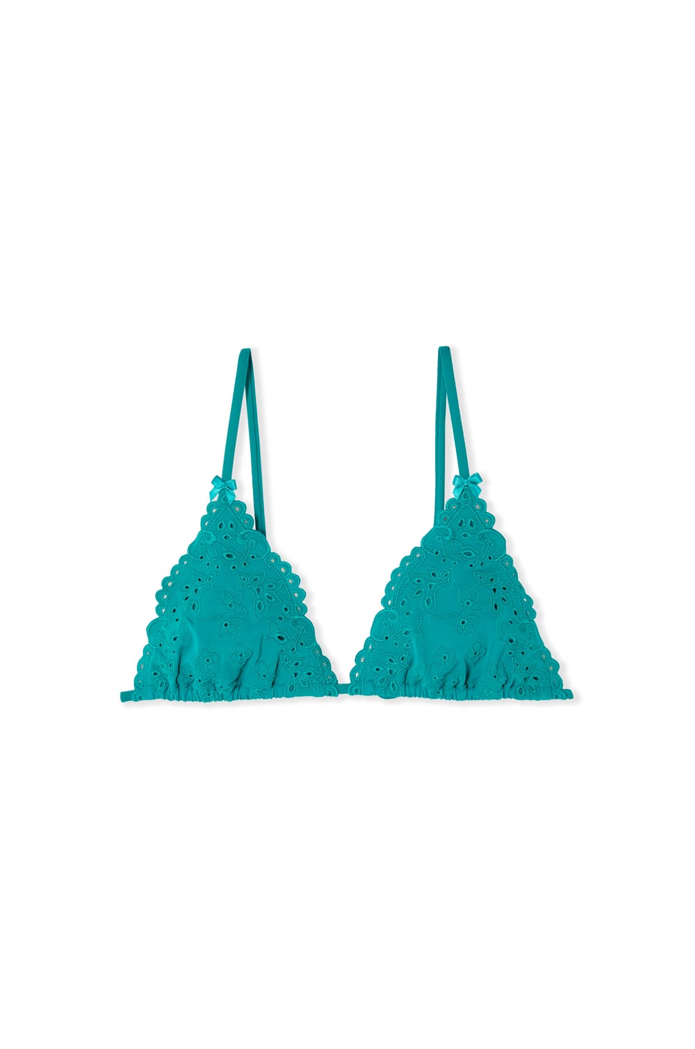 Top de bikini triangular bordado con copas extra&iacute;bles;${refinementColor}