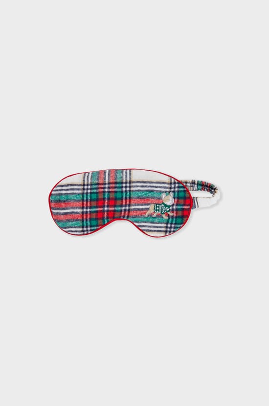 Patterned cotton sleep mask;${refinementColor}